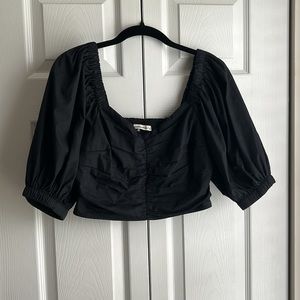 NWOT Abercrombie & Fitch Cropped Puff Sleeve Top